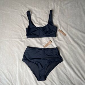 Two-Piece SKIMS 🖤 SWIM Bikini Bundle Set Small Onyx NWT